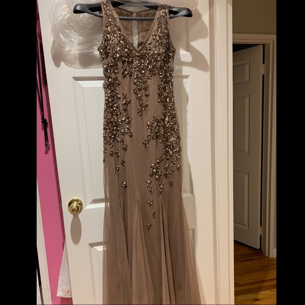Beaded Aidan Mattox gown